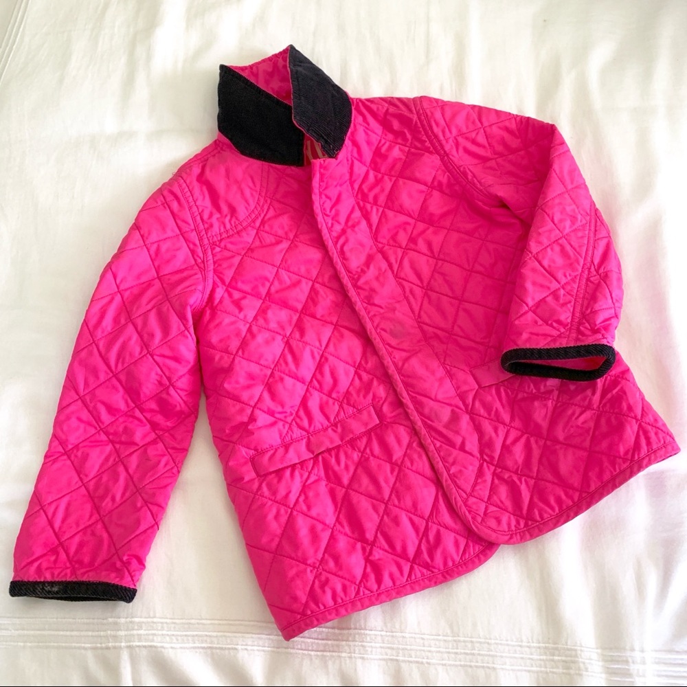 Crewcuts Fuchsia Quilted Coat Size 4-5